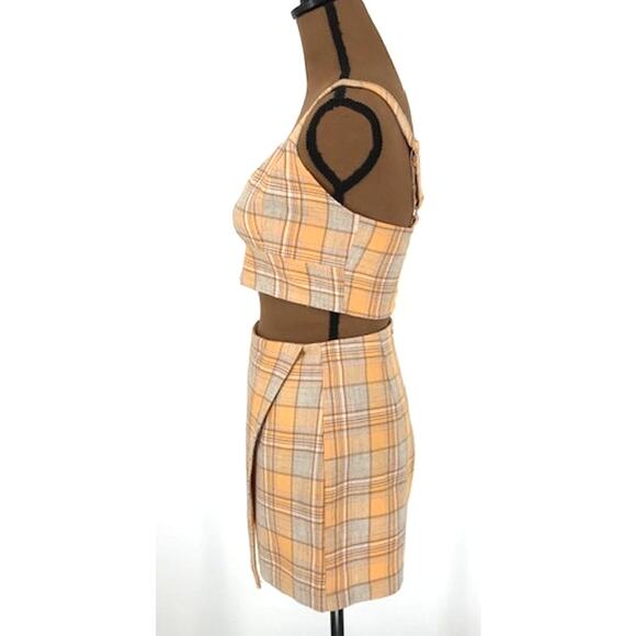 Lulus Gingham Retro Two-Piece Top and Skort Set – Size Small NWT - Picture 4 of 6